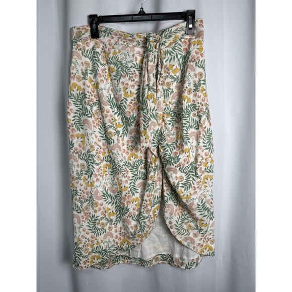 Walter Baker Gathered Front Tie Waist Skirt In Vineyard Blossom Print Sz 10 New - Picture 6 of 8